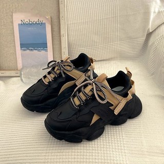 砂糖夢境 厚底老爹鞋 2024年新款增高休閒運動鞋 復古韓版ins潮女鞋