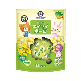 日本 和寓良品 米菓 菓子球，京都 西村本舖 蛋酥 芝麻棒 小圓餅野菜圈圈 米圈圈 磨牙餅 米餅 副食品, F, 35g, 1個