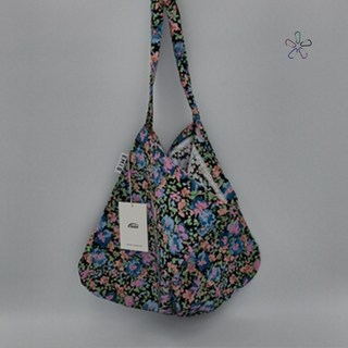 [국내 매장 정품] 이미스 에코백 페인팅 플라워 블랙 + 카라비너