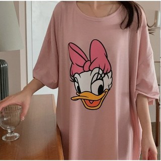 뽀솜 [디즈니정품] 찰랑 데이지 반팔 롱원피스 잠옷 홈웨어 3color