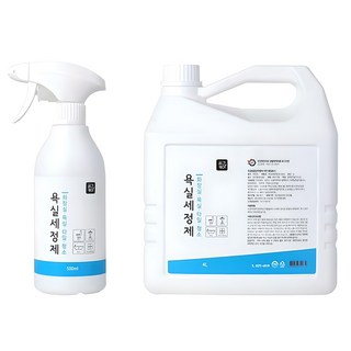 욕실청소를향기롭게 공간케어 강력 욕실청소세제 500ml+4L, 500ml
