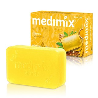MEDIMIX 印度草本手工皂 125g (檀香/寶貝/草本/藏紅花/薑黃/岩蘭草) 台灣公司貨, 黃色、綠色、紅色、藍色, 1個