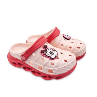 BOBDOG巴布豆童鞋可愛撞色厚底防水洞洞鞋