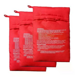 전자레인지 감자 가방 재사용 쿠커 4분완성 고구마찌기, 3Pcs, 3개