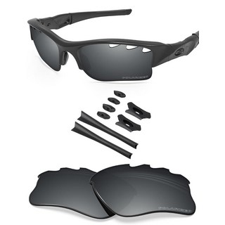 BLAZERBUCK 오클리 플랙 재킷 XLJ OO9009 선글라스용 교체 렌즈 및 양말 키트 고강도 옐로우 85523
