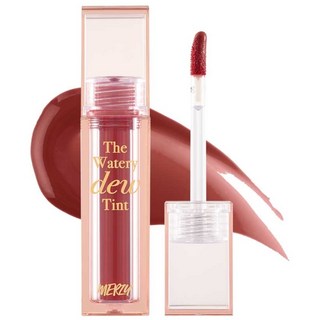 MERZY The Watery dew Tint光澤水露唇釉, WD2 Bitten Rose, 4g, 1支