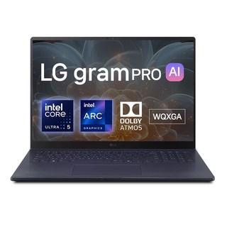 LG전자 2025 그램프로17 17인치 U5 225H 인텔 15세대 WQXGA 사무 업무 기업 가정 학생 대화면 17ZD90TP-GX5BK, Free DOS, 16GB, 256GB, 타이탄 블루
