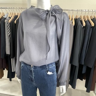 케이엘 KL 텐셀 타이 블라우스 2컬러 bl25pi31O0