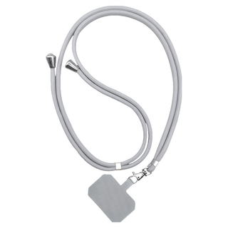 手機掛繩 (隨附掛環卡/適用多數手機殼/小香風), 岩石灰色, 1個