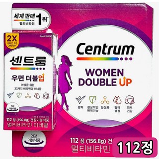 센트룸 우먼 더블업 올인원 멀티 비타민 여성 112일분, 156.8g, 1박스, 112개입