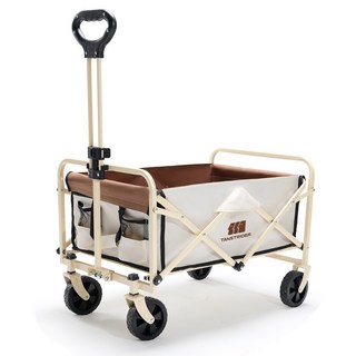 탄씨엔쯔 탄스트라이더 접이식 웨건 다용도 아웃도어 캠핑 폴딩 카트, 1개, 화이트