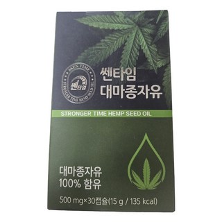 쎈타임 프리미엄 100% 대마종자유, 30정, 6개