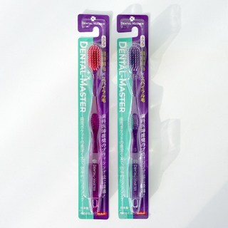 일본 스파이럴모 와이드 헤드 칫솔 (랜덤색상발송) 덴탈마스터 크리에이트 초극세모 치아 브러시, 2개, 1개입