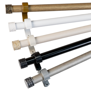 모던뷰 25mm 메탈 커튼봉 커텐봉 세트, [아이보리]