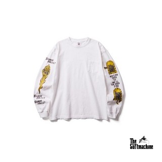 GOODFORIT 日本Softmachine Burn Hell 死神黑豹長袖上衣, 白L, 白