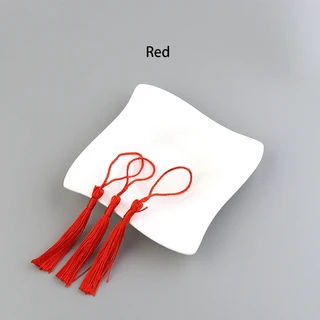 폴리에스터 실크 술 프린지 13cm 코튼 트림 바느질 액세서리 DIY 웨딩 장식 팩당 30-100 개, 02 80mm 30pcs, 06 Red