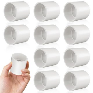 Boltigen 10Pcs 흰색 1-1/2인치 PVC 커플링 소켓 x 소켓 가구 제작 등급 Sch40 파이프 슬립 피팅 어댑터 커넥터 가정용 또는 산업용 스트레이트 압력