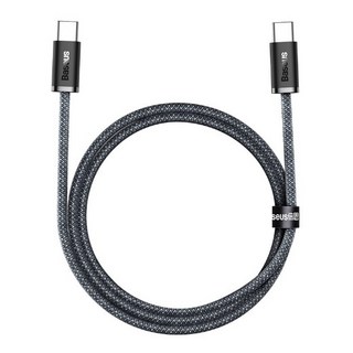 【勁昕科技】倍思 靈動系列快充數據線Type-C to Type-C 100W，快速充電，輕巧便攜，多設備適用, 2m-深灰藍, 1個