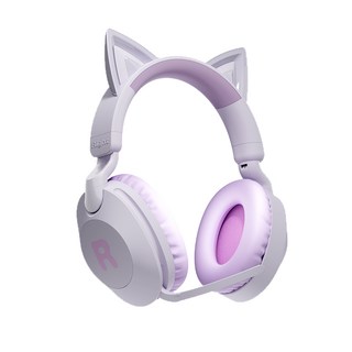 디알고 고양이귀 키즈 블루투스 스터디 헤드셋, 1 COLOR ( PURPLE ) 퍼플, BH038M