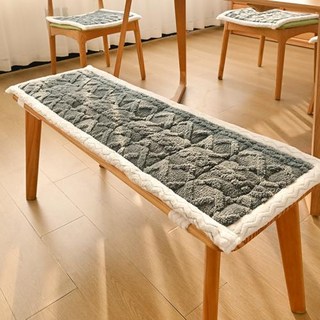 레이스 업 의자 좌석 소파 베이 창 쿠션이있는 멀티 사이즈 플러시 벤치 쿠션 레스토랑 정원 벤치 좌석 스윙 시트 패드, 35x120cm, 94)06