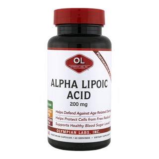 OLYMPIAN LABS a-硫辛酸 200 mg素食膠囊, 1個, 60顆