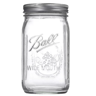 梅森瓶2入組 帶分體蓋密封蓋 梅森罐 優格罐 玻璃密封罐 果醬罐 燕麥罐 隔日到貨, 1個, 32oz寬口946ml(兩隻裝）, 946ml