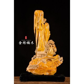 【四川雅安 金絲楠木/小葉楨楠 倒流香 】福建全手工木雕 帝王之木 手工 金絲楠木根雕︱gd003木雕藝品, 1個