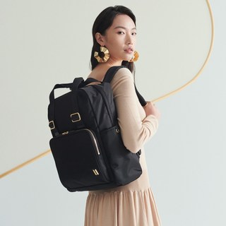 美國SUMDEX人體工學設計高級後背包 經典商務後背包 減壓背帶 14吋筆電包 705BK 黑色