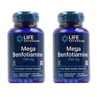 LIFE EXTENSION Mega苯磷硫胺素食膠囊 250mg, 120顆, 2罐