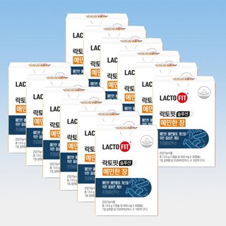 종근당 락토핏 솔루션2 예민한장 건강한 변 유산균 장용성 30캡슐 12박스 12개월분, 30정, 12개