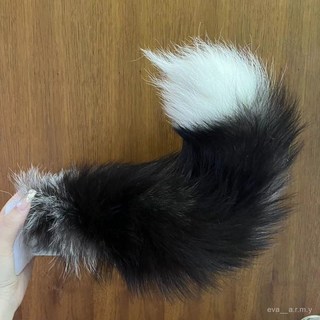 台南出貨 電動獸尾電動蓬鬆尾巴 小狗小狐狸尾巴 cos獸尾 可愛漫展狂歡玖夜 會動的尾巴 仿真 獸尾 狐狸尾巴, 1個, 黑色腰帶,真毛玄狐遙控充電三檔
