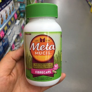 메타무실 화이버 식이섬유 Metamucil Fibre Supplement FibreCaps, 160정, 2개