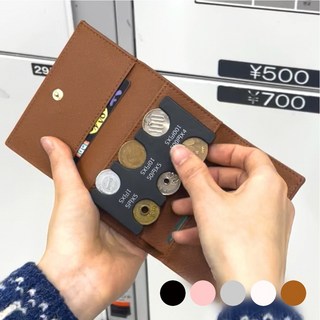 일본동전지갑 엔화 여행 케이스 가죽