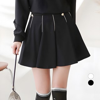 그레힙 여성 골프 스커트 라인 배색 플레어 테니스 치마바지 골프웨어