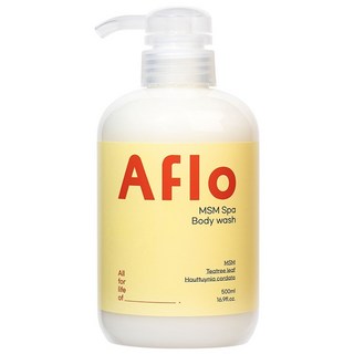 에이플로 매끈 촉촉 비건 식이유황 스파 바디워시 우디향, 1개, 500ml