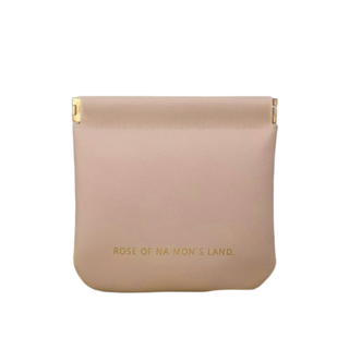 多功能彈片收納包：充電線、耳機、化妝品、口紅、月事包隨身收納, 粉色, 1個