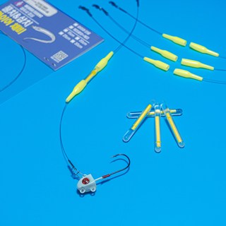 풀치채비 와이어채비 갈치 삼치 기둥줄 와이어, 풀치 와이어채비(20cm), 케미꽃이(4mm)+케미1개, 1개