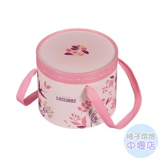 柚子烘焙材料 5吋圓形手提糖果盒 新年禮盒 牛軋糖餅乾包裝盒 年節送禮首選, 1個