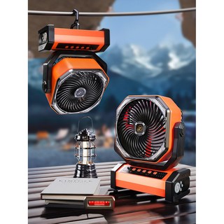 캠쿨 캠핑선풍기 무소음 서큘레이터 무선 리모콘 탁상용 LED 벽걸이 미니선풍기 360도회전, 1. 오렌지, 2. 고급형 리모콘 O