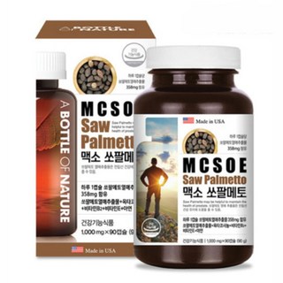 맥소 쏘팔메토 90캡슐x4병 소팔메토 쏘팔매토 옥타코사놀 남자 남성 전립선 영양제 선물, 4개, 90정