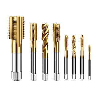 HSS 티타늄 강철 나사 M. M M. 탭 M M 홈 코팅 HAND 미터법 직선 M TR 오른쪽 M 나선형, Spiral grain, M2.5x0.45, 1개