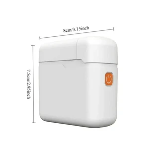 열전사 라벨 프린터 휴대용 종이 제조기 무선 스티커 기계 재미있는 인쇄 휴대용 라벨 프린터 잉크 없는 라, 01 White-1pcs