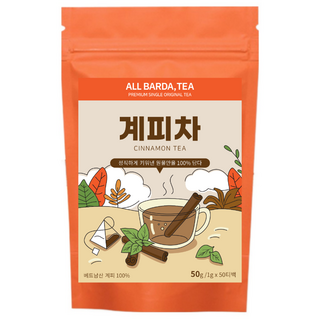 올바르다 티 계피차 계피 자사직접생산 시나몬 계피티백 50티백, 1개, 1g, 50개입