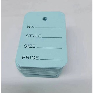 100 개/몫 3.5x5cm 가격 태그 DIY 쥬얼리 크래프트 종이 Lables 소매 수 제 의류 크기 저장소 Hang, 03 blue_01 100pcs, 100개