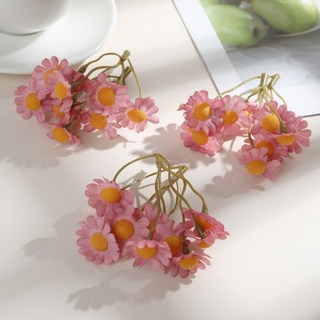 嗨購 仿真小雛菊花草 居家裝飾DIY配飾塑膠絹花擺設, 1, 1個