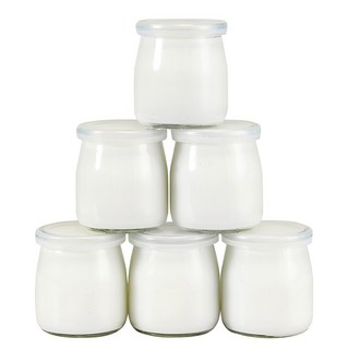 삼양전자 요구르트제조기 요구르트 유리병 200ml x 6개 1세트 키친아트 보만 대우 호환용, 6개1세트