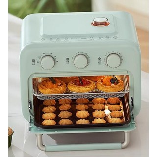 대용량 12L 2단 에어프라이어 오븐형 고구마 전기오븐, 그린, 기본 모델명/품번