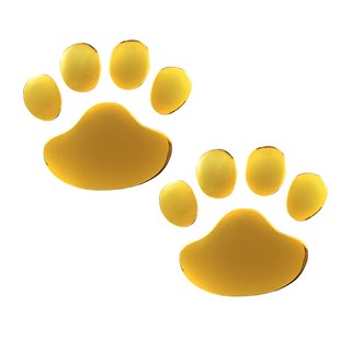 普特汽車精品 防水趣味車貼, 金, 1個