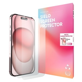 씨엘로 아이폰 15 지문방지 종이질감 저반사 올레포빅 매트 무광 액정보호필름, 2개