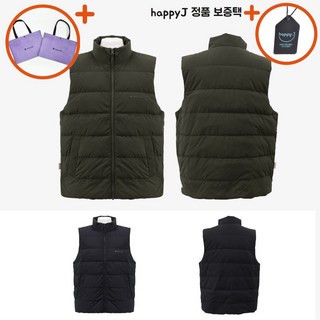 [백화점신상판/AS가능] 스노우피크 패딩 조끼 경량 다운 랜드에어 스탠드넥 베스트 남자 남성 happyJ 다크그린 블랙
